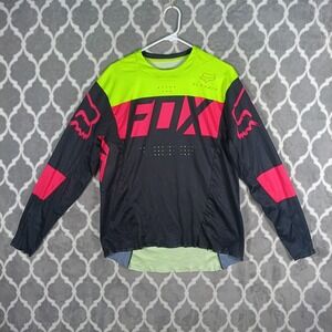 Fox Racing Flexair Jersey Mens Medium Yellow Black Libra DH MTB LS